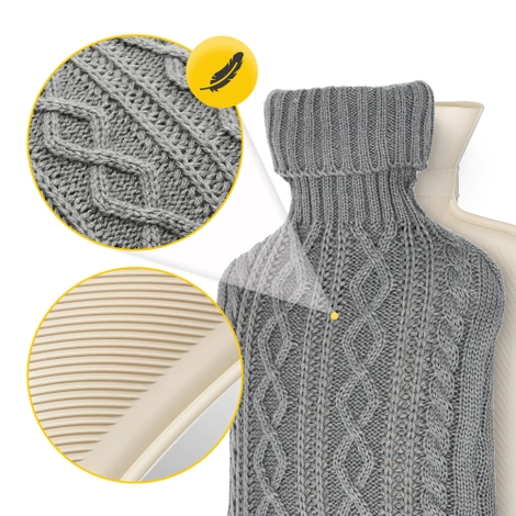 Termofor gumowy w pokrowcu SWETEREK 2 litry