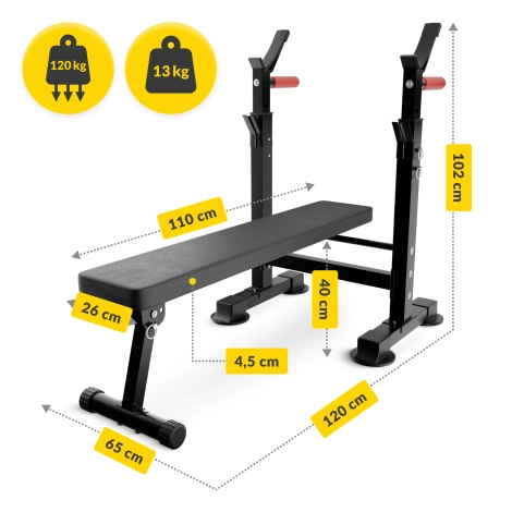 Zestaw kulturystyczny 120 kg