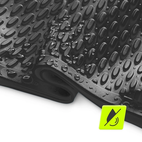 Czepek na basen damski TSUNAMI TEXTURE czarny