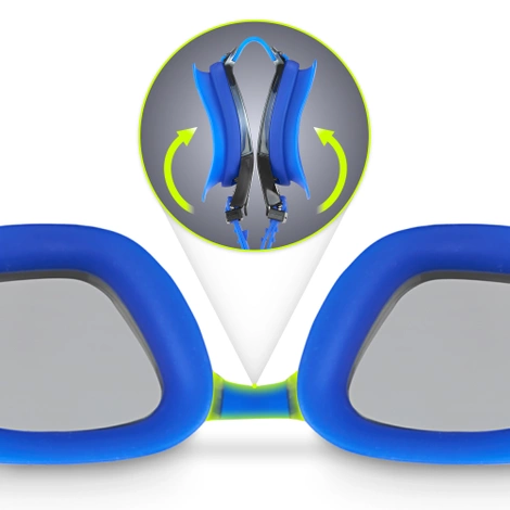 Okulary do pływania TSUNAMI niebieskie