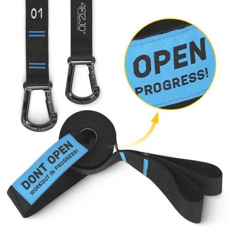 Kółka gimnastyczne do podciągania niebieskie