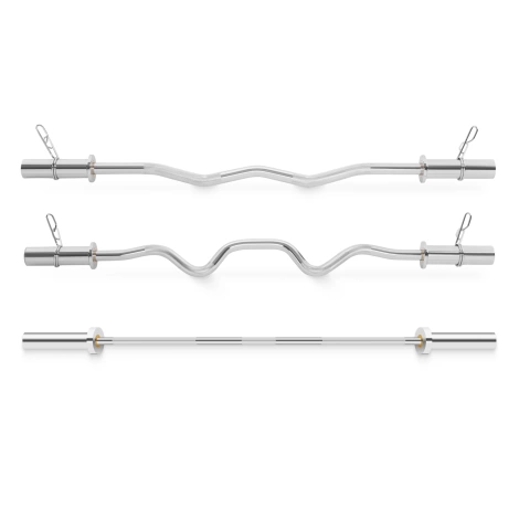 Zestaw olimpijski 3 sztangi - różne długości