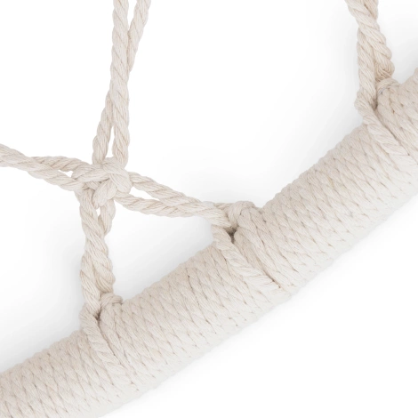 Huśtawka ogrodowa z poduszką BOHO beżowa