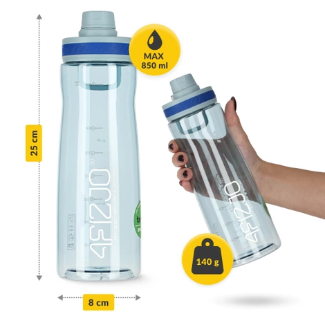 Butelka sportowa na wodę 850 ml niebieska
