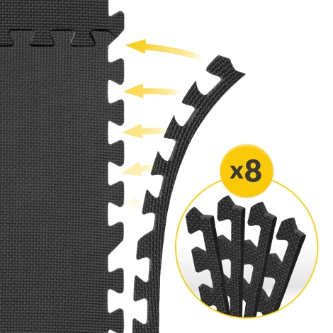 Mata ochronna piankowa PUZZLE na podłogę 60 x 60 cm 4 szt.