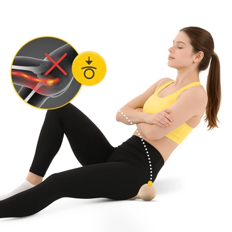 Podwójna piłka do masażu korkowa 13,5 cm