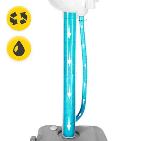 Przenośna umywalka turystyczna na baterie