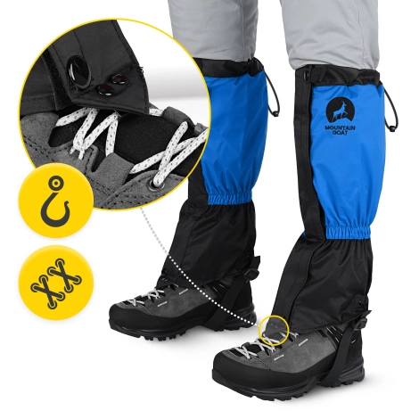 Stuptuty ochraniacze wodoodporne na buty uniwersalne niebieskie