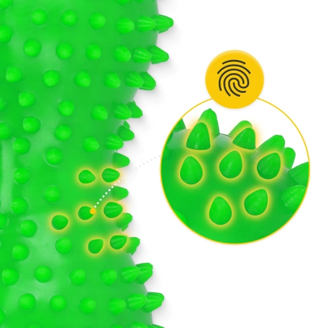 Podwójna piłka sensoryczna do masażu zielona