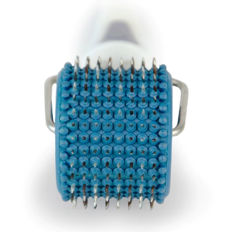 Wałek wieloigłowy do masażu twarzy Lyapko 3,5 bez niklu niebieski