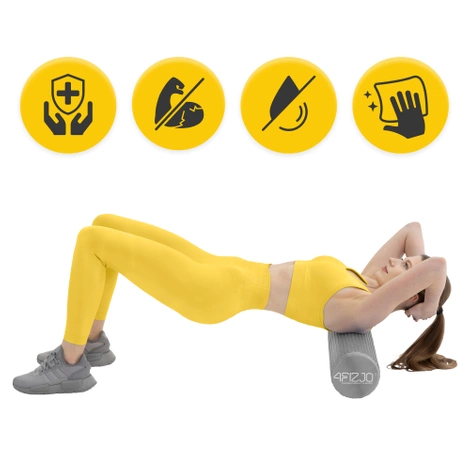 Wałek do masażu z wypustkami CARE+ 45 cm szary