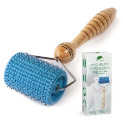 Wałek wieloigłowy do masażu Lyapko 3,5 bez niklu niebieski