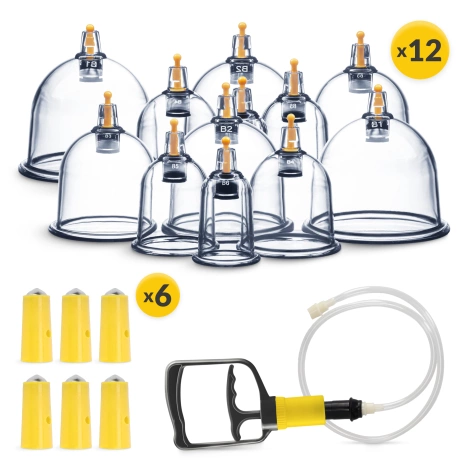 Bańki chińskie bezogniowe próżniowe 12 szt.