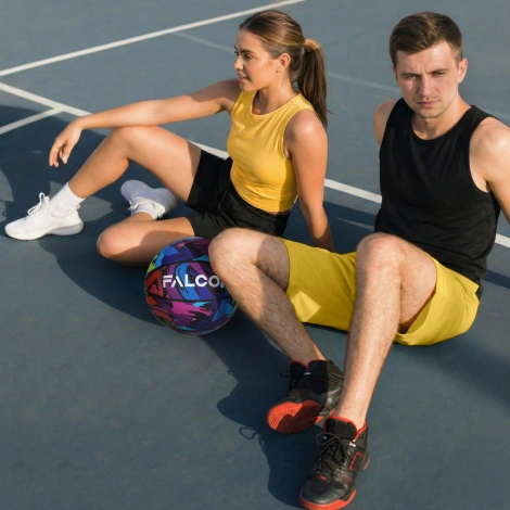 Piłka do koszykówki Falcon rozmiar 7 wielokolorowa