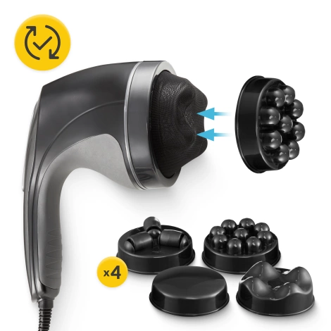 Ręczny masażer antycellulitowy czarny