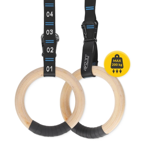 Kółka gimnastyczne do podciągania niebieskie