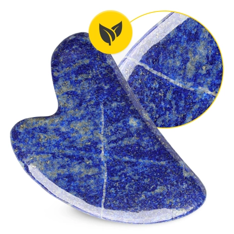 Klasyczny kamień Gua Sha z naturalnego lazurytu