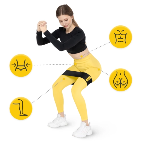 Guma materiałowa do ćwiczeń HIP BAND 25-30 kg