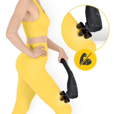 Ręczny masażer wibracyjny do ciała czarny