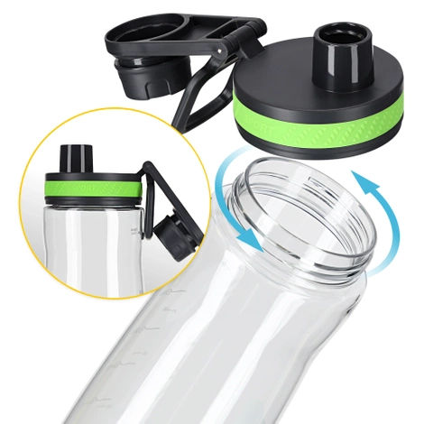 Butelka sportowa na wodę 850 ml zielona