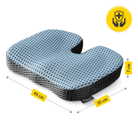Poduszka ortopedyczna do siedzenia niebieska