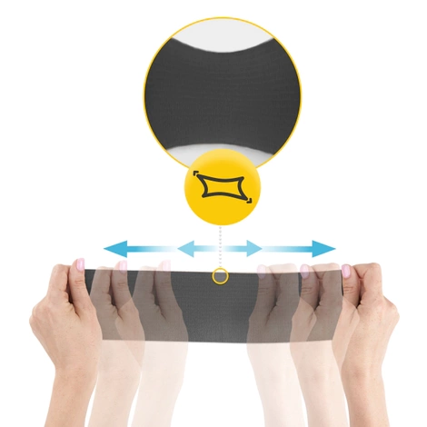 Bandaż kohezyjny samoprzylepny 4,5 m × 10 cm czarny