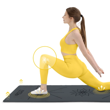 Mata do jogi i ćwiczeń antypoślizgowa 4 mm czarna