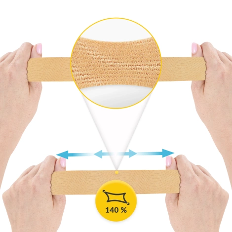 Taśma do kinesiotapingu 5 cm x 31 m