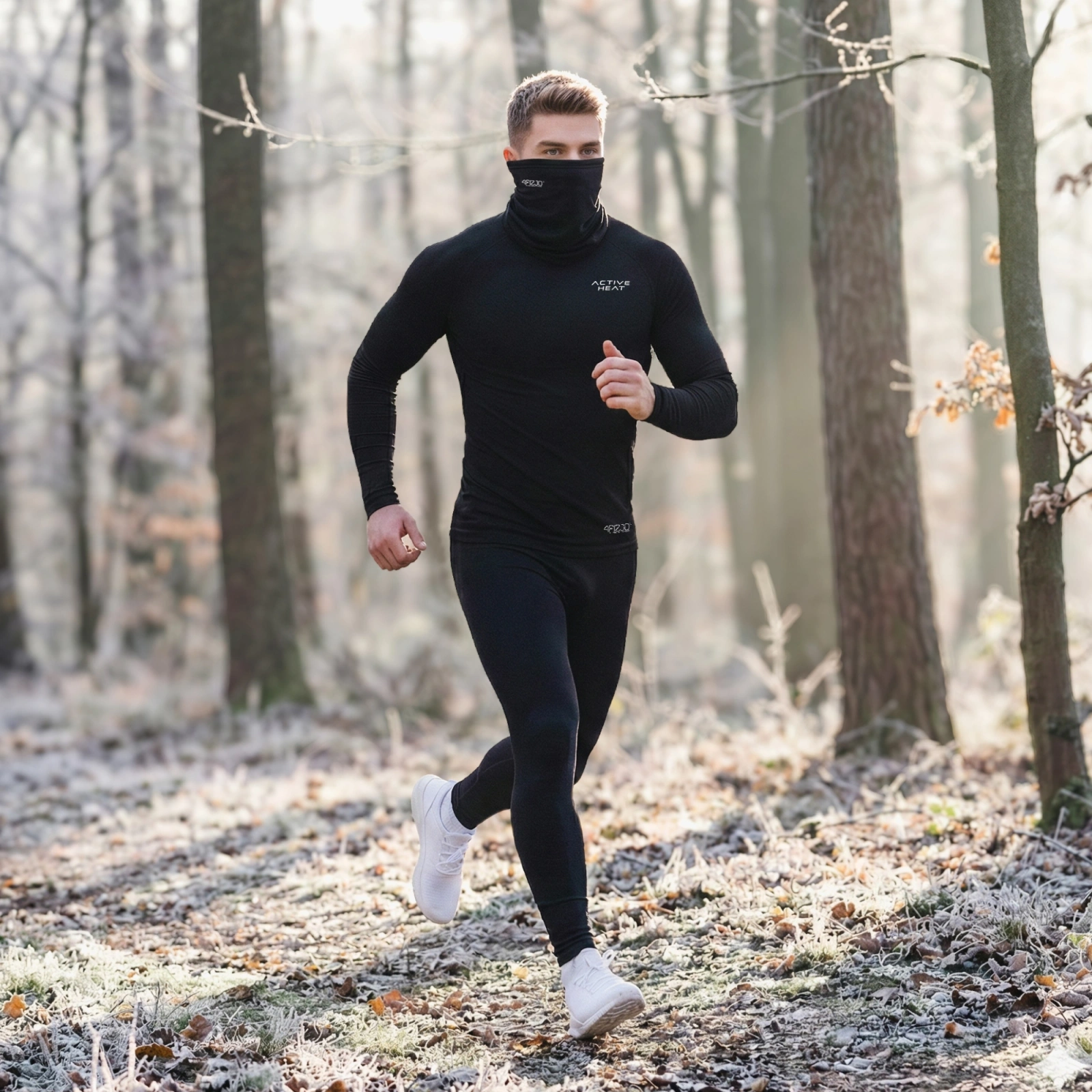 Spodnie termiczne unisex - czarne, rozmiar S