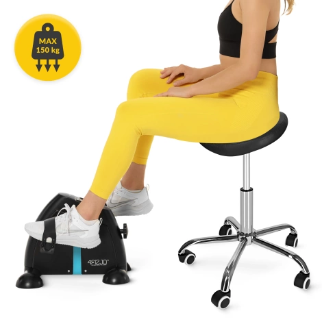 Taboret obrotowy siodło do masażu ERGO czarny