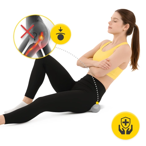 Piłka do masażu Lacrosse Massage Ball szara