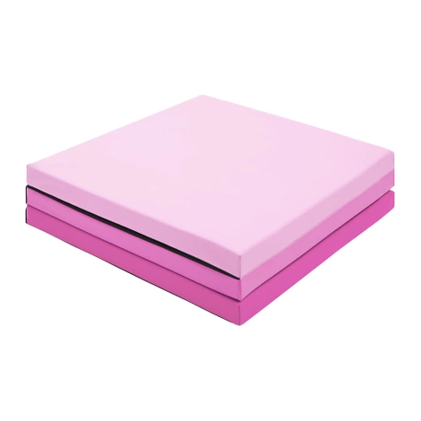 Materac gimnastyczny do ćwiczeń składany różowy
