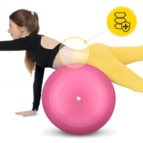 Piłka gimnastyczna PEANUT AIR BALL różowa