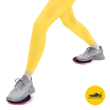 Dyski poślizgowe do ćwiczeń SLIDE 2 szt. różowe