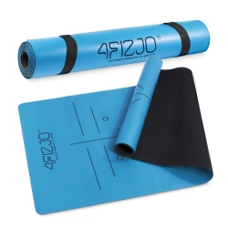 Mata do jogi i ćwiczeń antypoślizgowa 4 mm niebieska