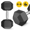 Hantel stalowy HEX 1 x 17,5 kg