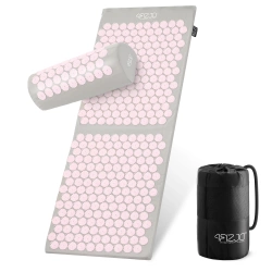 Duża mata do akupresury z poduszką klasyczna XL różowa