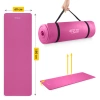 Mata do ćwiczeń fitness i jogi NBR 180 × 60 × 1 cm różowa