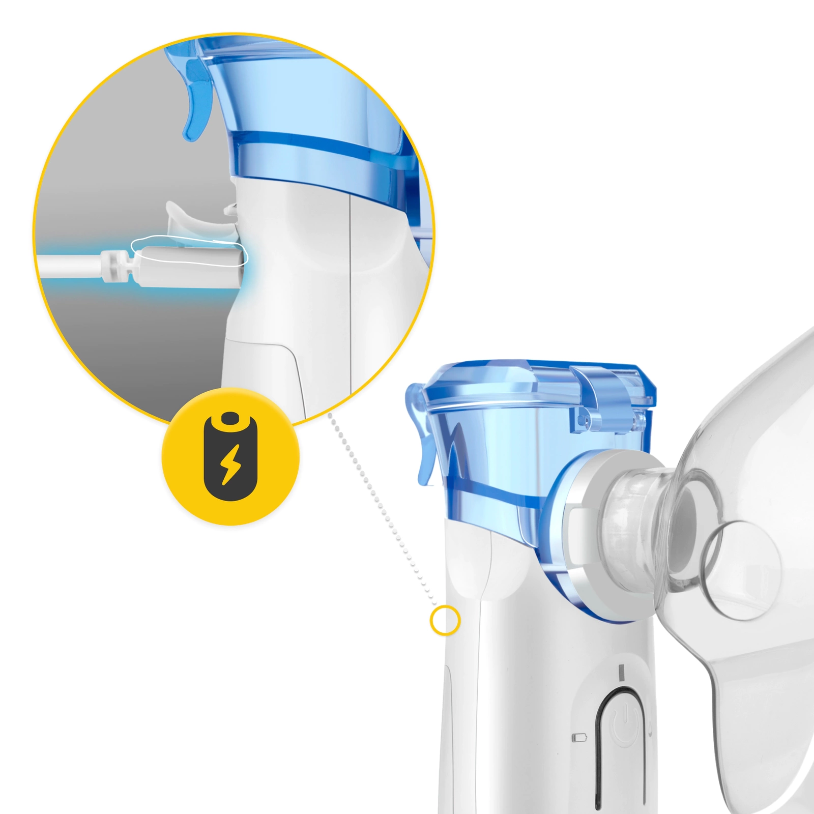 inhalator nebulizator siateczkowy przenośny 