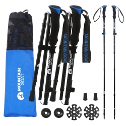 Kije trekkingowe do nordic walking PRO+ niebieskie