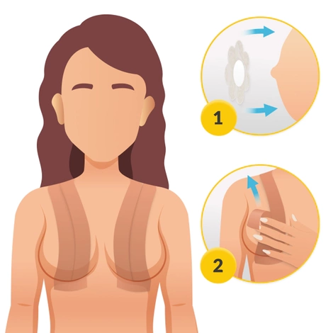 Taśma do biustu modelująca beżowa