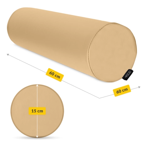 Wałek rehabilitacyjny kształtka do masażu 60 × 15 cm beżowa