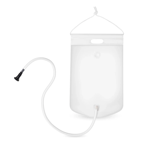 Nadmuchiwany basen do mycia głowy w łóżku z prysznicem