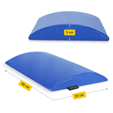 Półwałek lędźwiowy do rehabilitacji niebieski