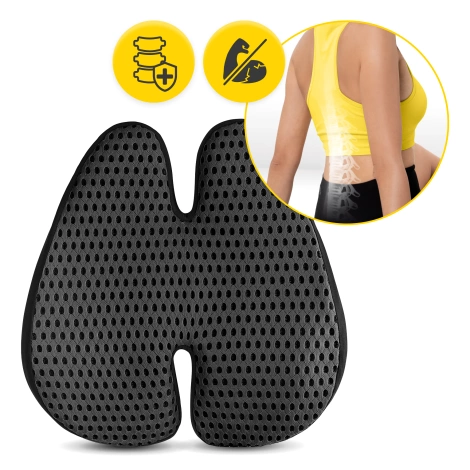 Poduszka ortopedyczna pod plecy czarna