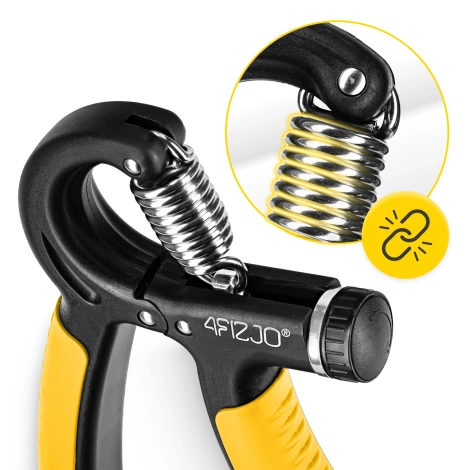 Ściskacz do rąk regulowany żółty