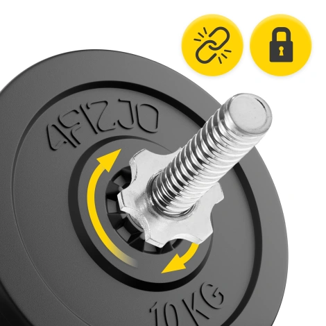 Zestaw kulturystyczny do ćwiczeń 50 kg - domowa siłownia