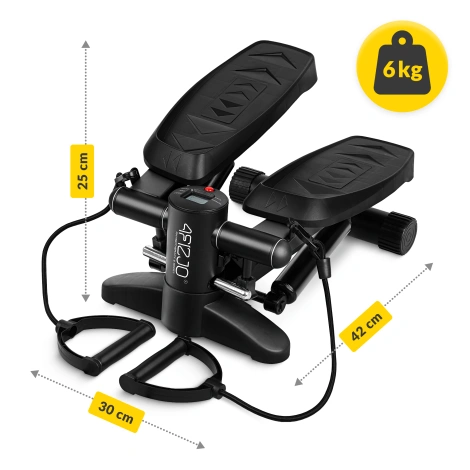 Stepper z ekspanderami czarny