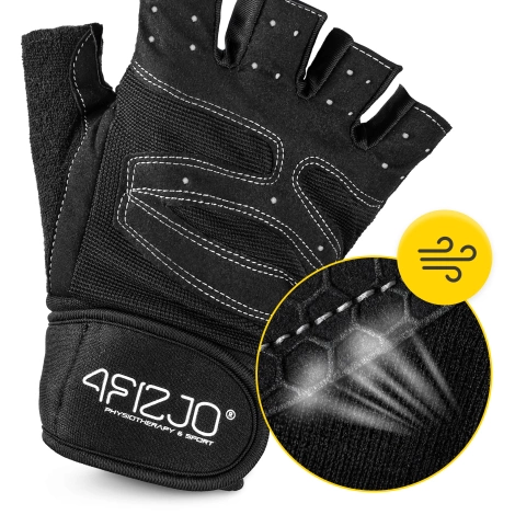 Rękawiczki treningowe z usztywnieniem nadgarstka M