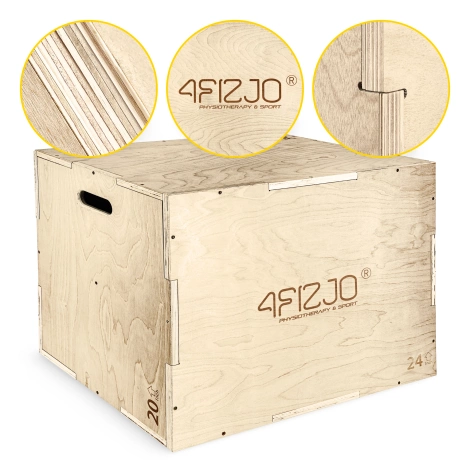 Skrzynia plyometryczna jump box 50 x 75 x 60